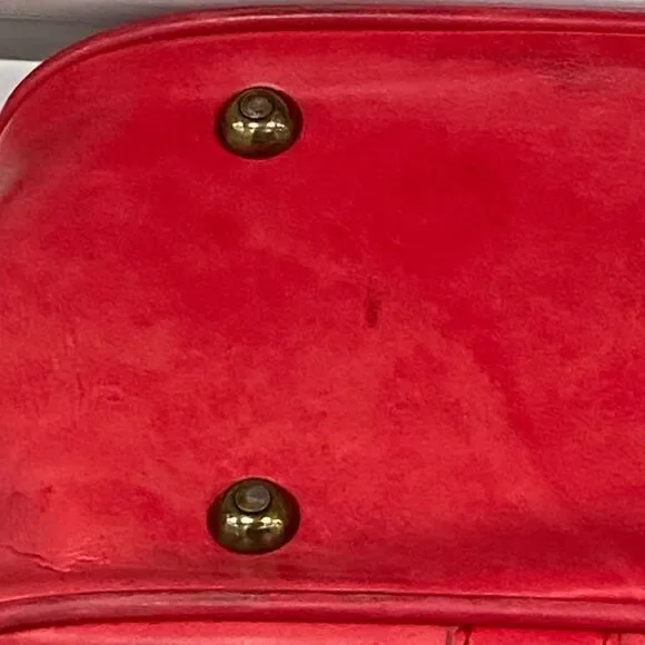 VTG,Talon Travel Elegant Red Leather Satchel Unisex Bag